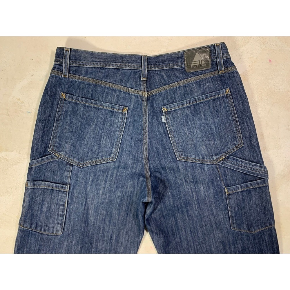 Vintage Levi's SilverTab Jeans Mens 36x21 Blue Denim Carpenter Baggy Y2K Skater